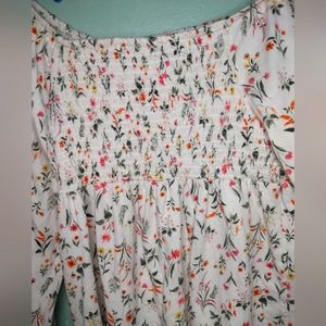 Girl Floral  jersey over the shoulder top  Top• 14/16• Gap
